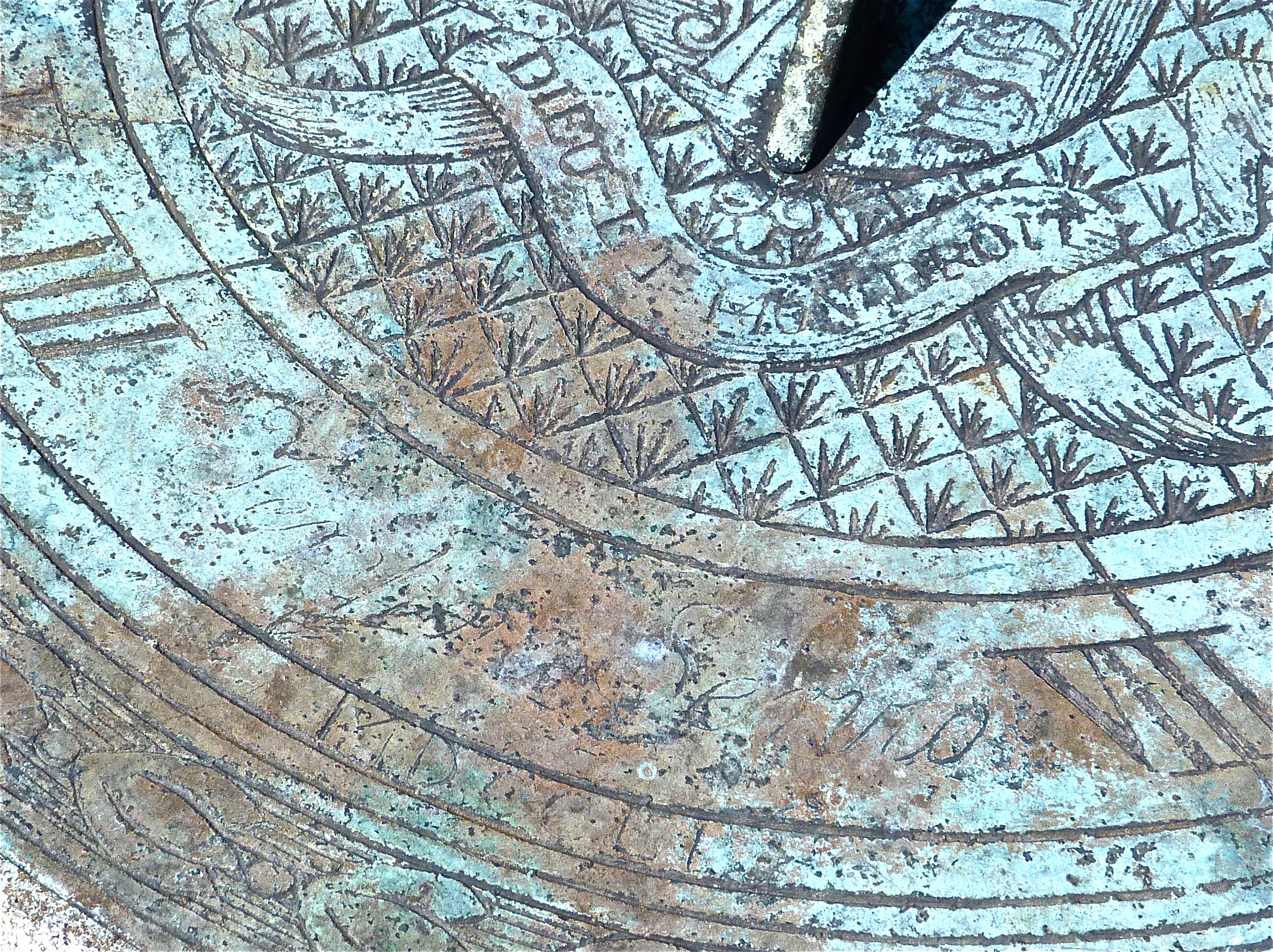 Sundial Inscription Notes BROUGHTON GRANGE GARDENS . OXON – Pedestal Dial – GAUDIUM SUB SOLE ...